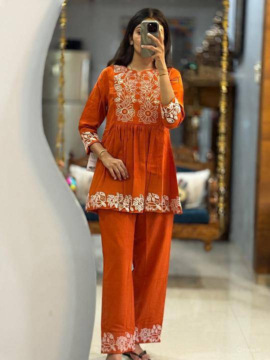 Jaipuri coord set Casual wear kurtis wholesalers in Surat